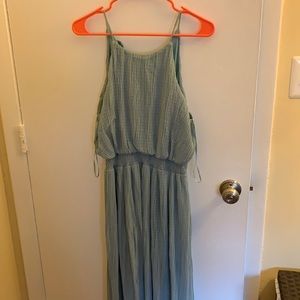 Teal maxi dress
